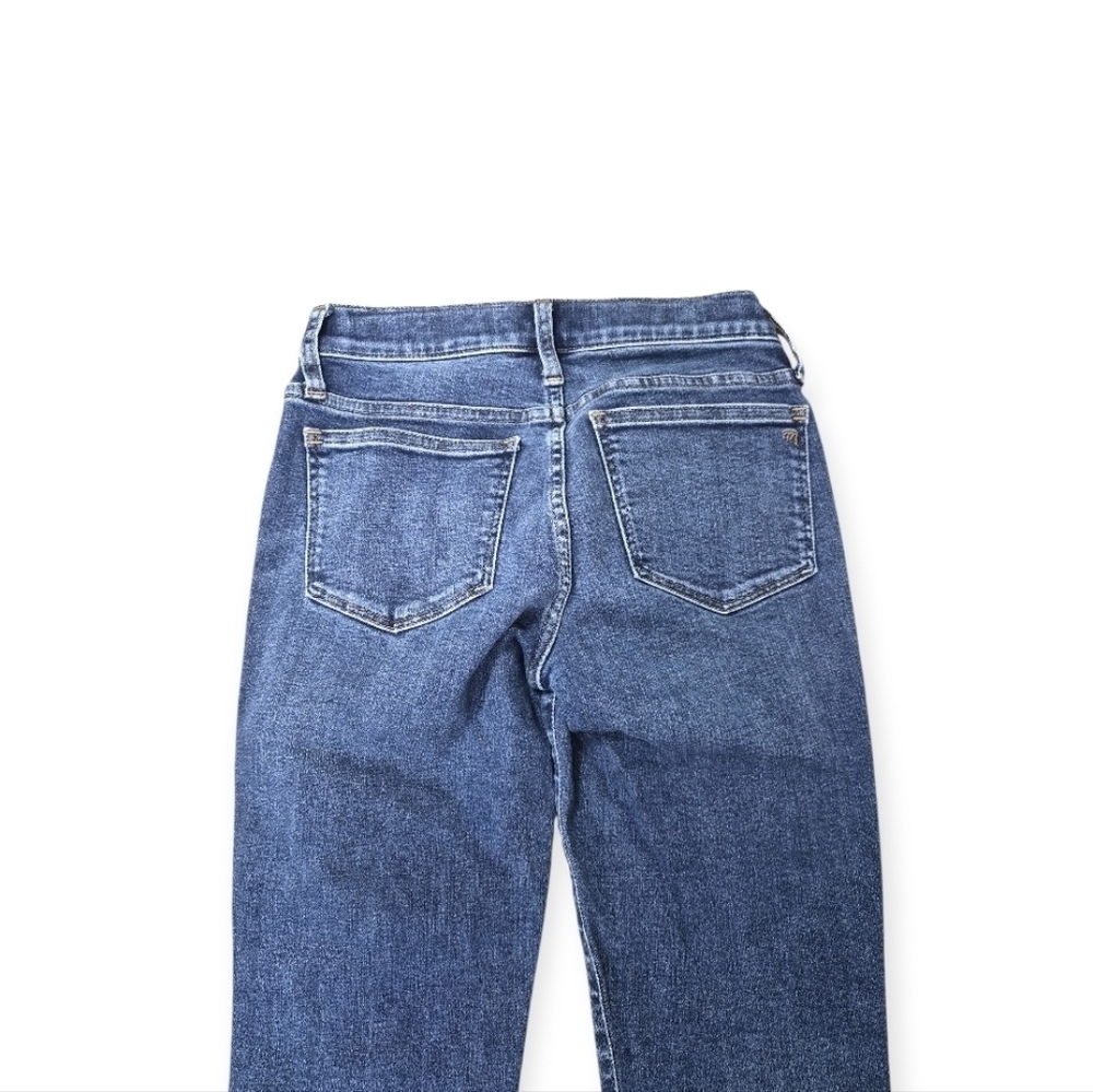Madewell Maternity Side-Panel Skinny Wendover Wash Stretch Jeans Size 25 w/ 27" - Picture 6 of 10